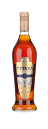 Metaxa 7 Stars Brandy 750 ML bottle with rich amber color.