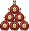 Remy Martin Limited Edition Lee Broom XO Cognac 750 ML, six bottles with starburst decanter design.