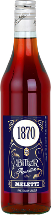 Meletti 1870 Bitter Aperitivo 750 ML bottle, traditional Italian aperitivo.