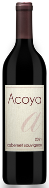 Acoya Cabernet Sauvignon 750 ML wine bottle with rich dark fruit notes.