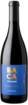BACA Double Dutch Zinfandel 2022 wine bottle 750 ML with blue and gold label.