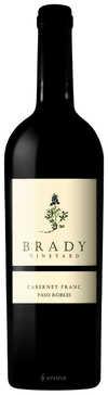 Brady Vineyard Paso Robles Cabernet Franc 2022 750 ML