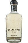 Peligroso Reposado Tequila 750 ML bottle with rustic finish glass and cork stopper.