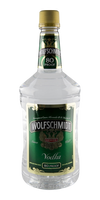 Wolfschmidt Vodka 80 Proof 750ml bottle with green label.