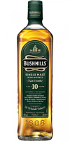 Bushmills 10 Years Old Single Malt Irish Whiskey bottle 750 ML.