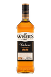 J P Wisers Canadian Whisky Deluxe 1L bottle with label showing award-winning rye blend.