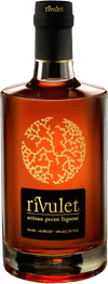 Rivulet Artisan Pecan Liqueur 750ML bottle with rich amber color and elegant label
