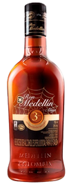 Ron Medellin 3 Year Old Colombian rum bottle 750ML aged in oak barrels with caramel and vanilla flavors