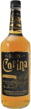Ron Corina Dark 151 Proof Rum Bottle, 1L, 75.5% ABV, Caribbean Style.