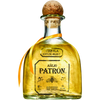 Patron Tequila Anejo 1.75L bottle with cork and ribbon.