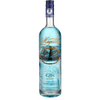 Magellan Iris Flavored Gin 1L bottle with natural blue tint.