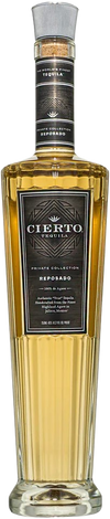Cierto Reposado Tequila 80 750 ML bottle, premium reposado tequila, elegant label.