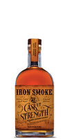 Iron Smoke Straight Bourbon Cask Strength 2 Year 750ML bottle with rich caramel and oak flavors.