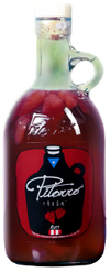 Pitorro Fresa Rum 750 ML bottle with strawberry design, Puerto Rican moonshine.