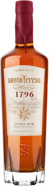 Santa Teresa Aged Rum 1796 Solera 750ml bottle with label and wax seal.