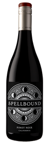 Spellbound Pinot Noir California wine bottle 750 ML with moon motif label.