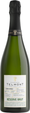 Bottle of Champagne Telmont Reserve Brut 750 ML on a white background.