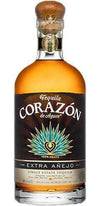 Corazon Extra Anejo Tequila 750 ML bottle with rich amber hue.