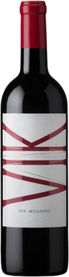 Vina Vik Winery VIK 2014 red wine bottle, renowned Colchagua Valley Chile, Bordeaux-style blend.