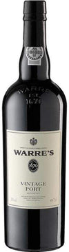 Warre's Port Vintage Porto 2017 750 ML bottle with label displaying iconic logo and vintage details.