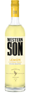 Western Son Lower Valley Lemon Flavored Vodka 1L bottle with citrus-infused yellow vodka