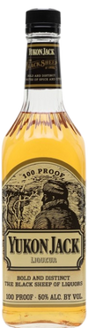 Yukon Jack Liqueur 750 ML bottle with bold flavor and golden hue.