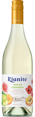 Riunite White Sangria 1.5 L bottle with light gold color and fresh fruit flavors.
