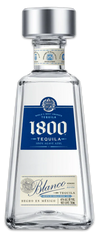 Bottle of 1800 Silver Tequila 80 Proof 750 ML with classic design.