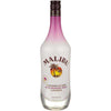 Malibu Passion Fruit Flavored Rum 1L bottle with tropical and fruity design.