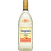 Seagram's Peach Flavored Gin 750ml bottle with peach label.
